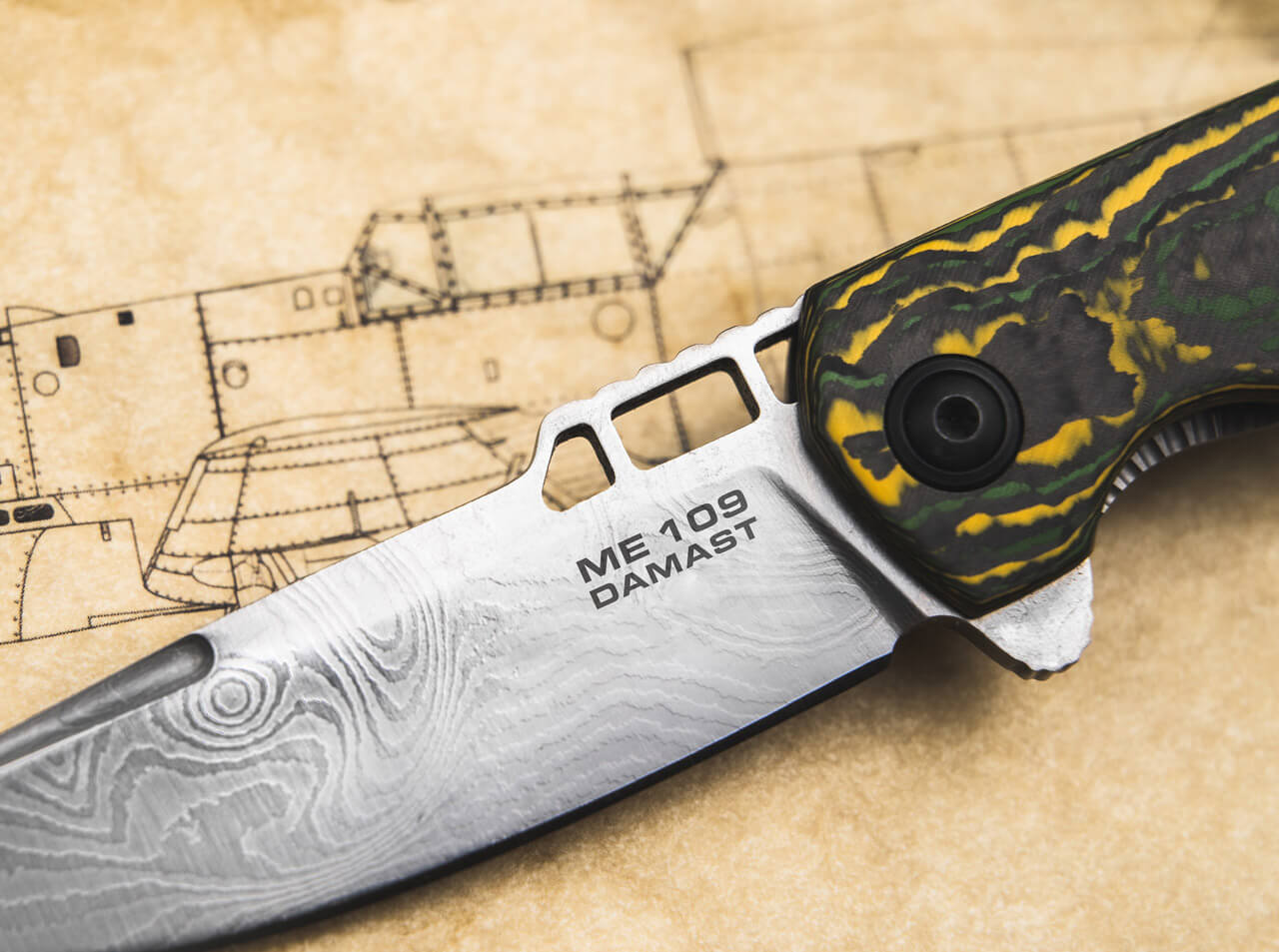 刀圈新闻:德国博克用二战战斗机锻造成刀——ME109