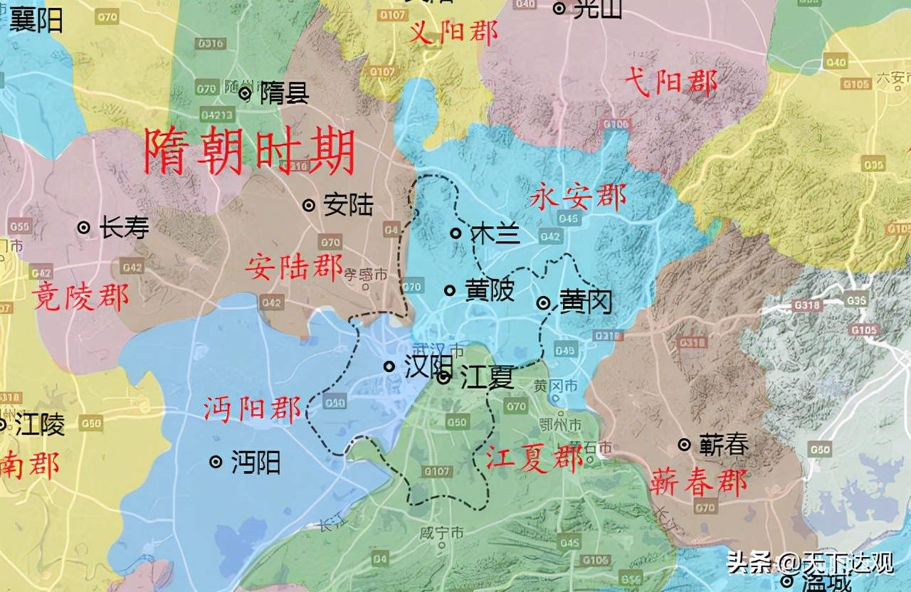 新洲｜武汉市东北部，长江中游北岸，大别山余脉南端，秦，为邾邑