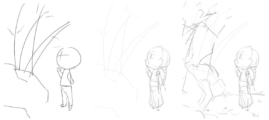 简笔诗词画,古诗画绘画最简单的