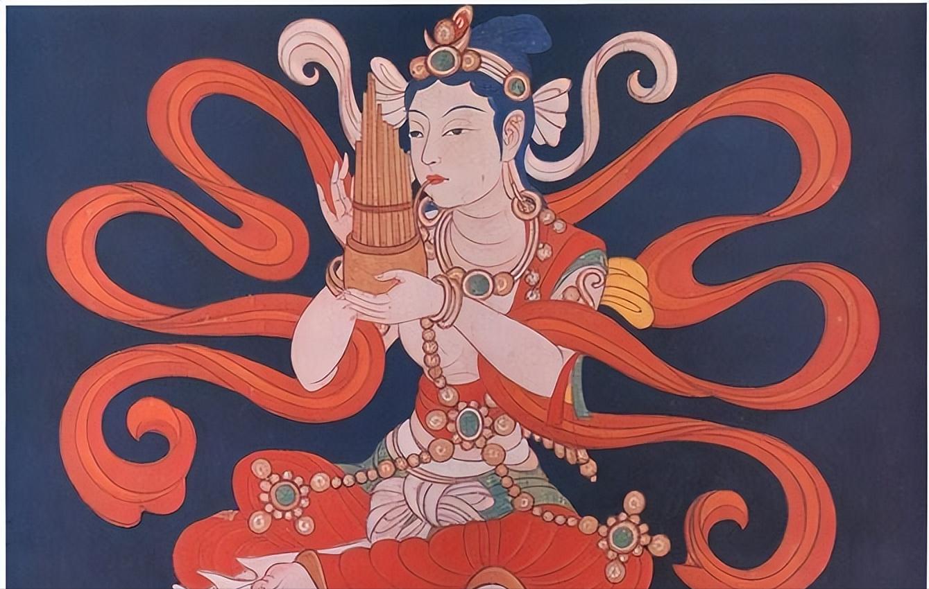 道教佛教题材绘画欣赏,佛教五佛神像绘画