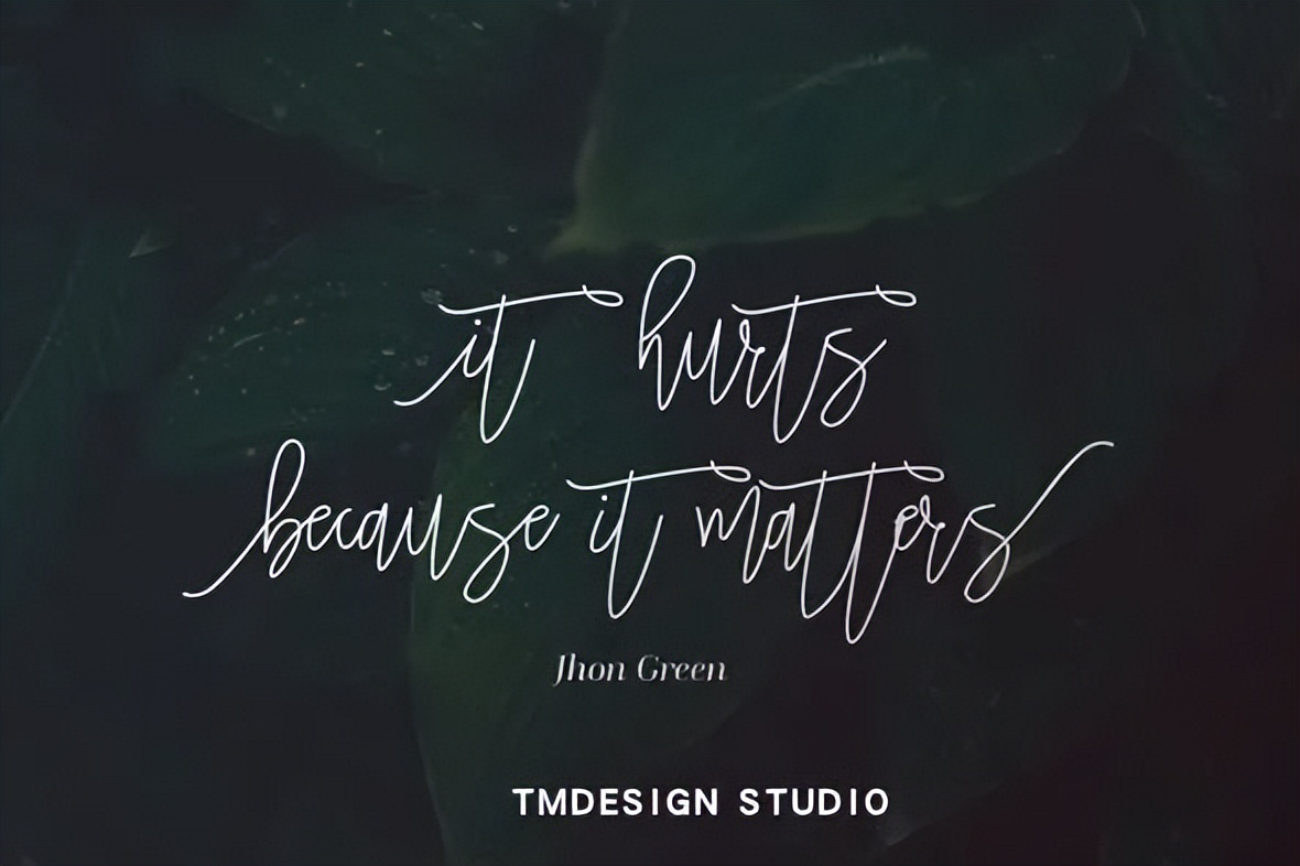 具有艺术感的英文字体推荐,6款极致优雅手写字体