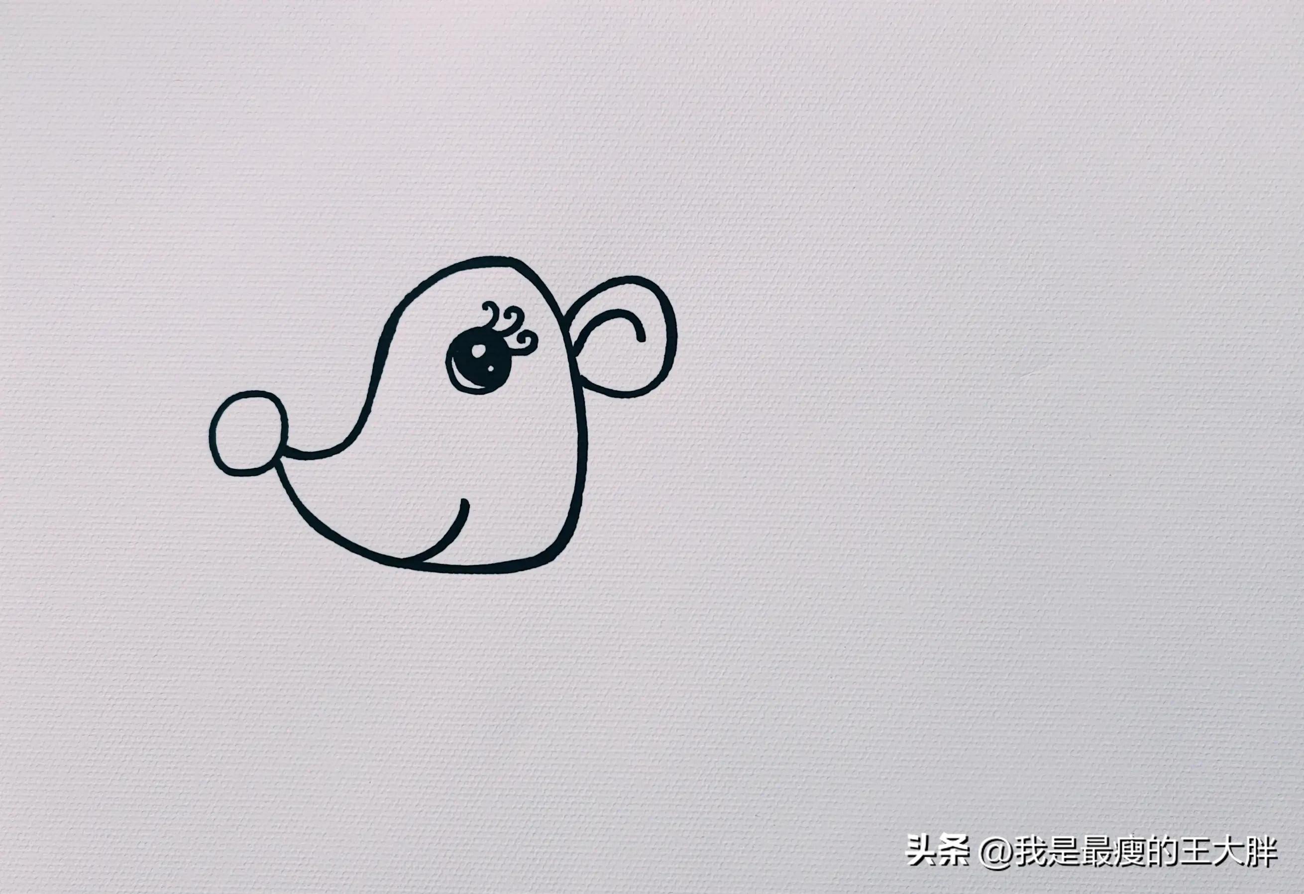 儿童画小刺猬的画法,小刺猬儿童画简笔画