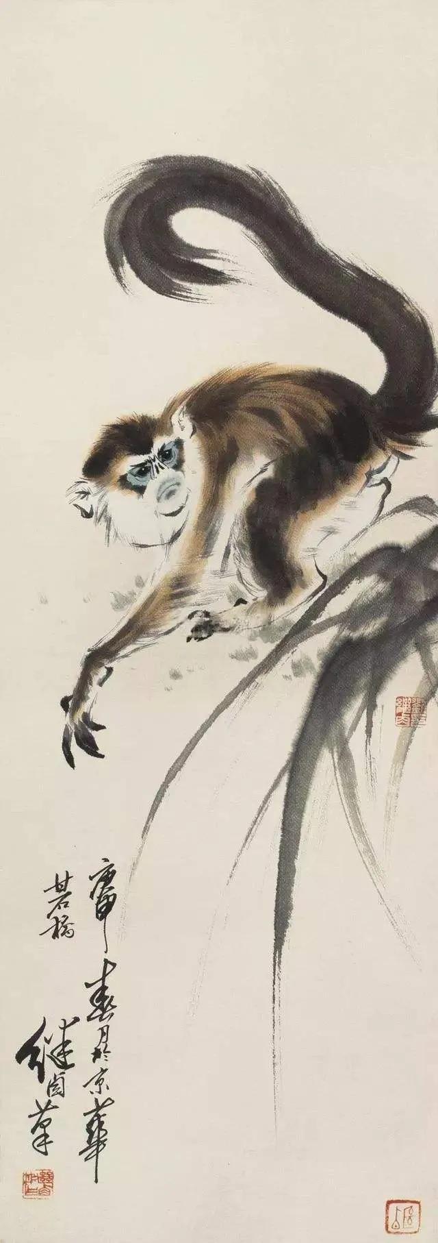 刘继卣猴,刘继卣画猴作品高清大图