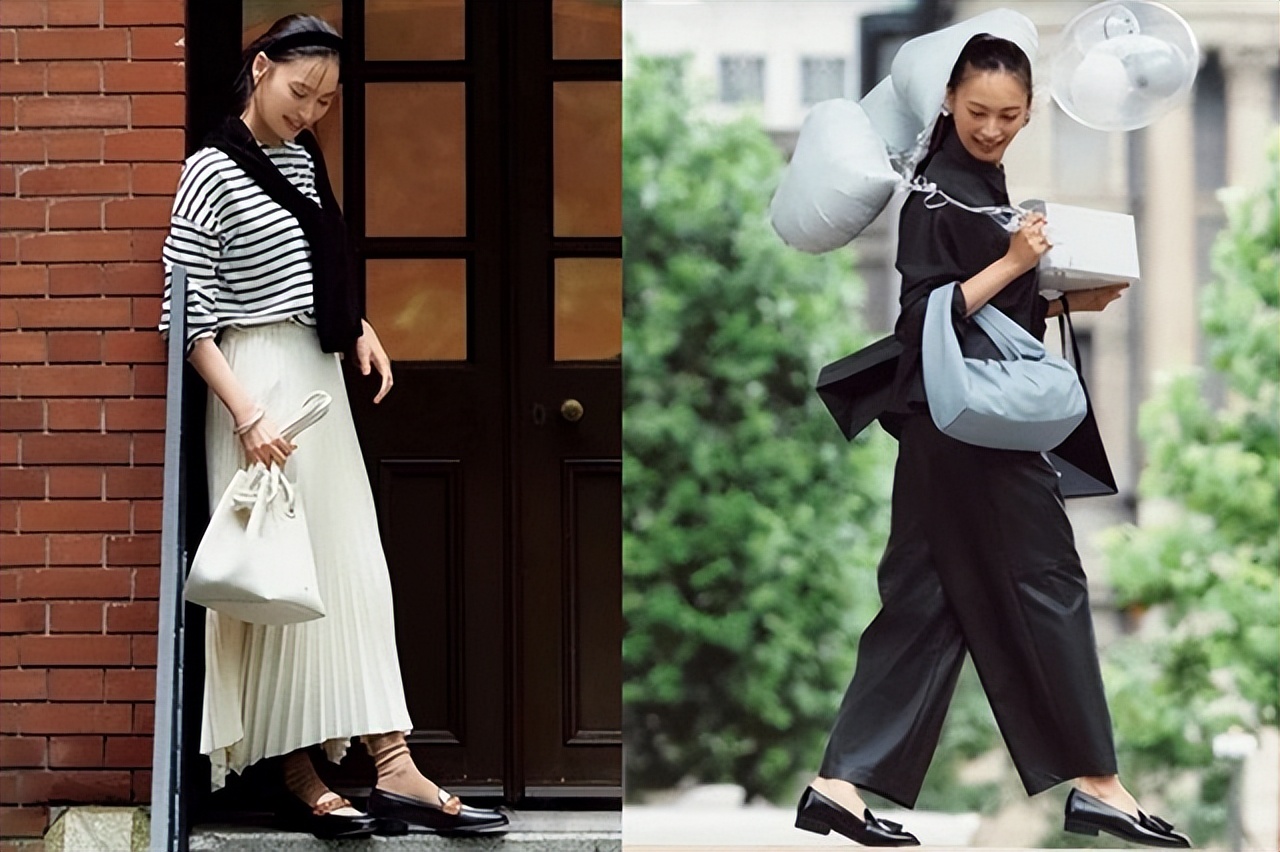 不显腿粗的乐福鞋怎么搭配,冬季怎么穿乐福鞋好看女