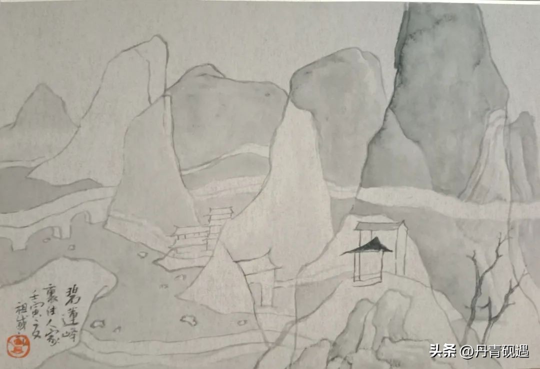 当代山水重彩画名家,张姝山水画