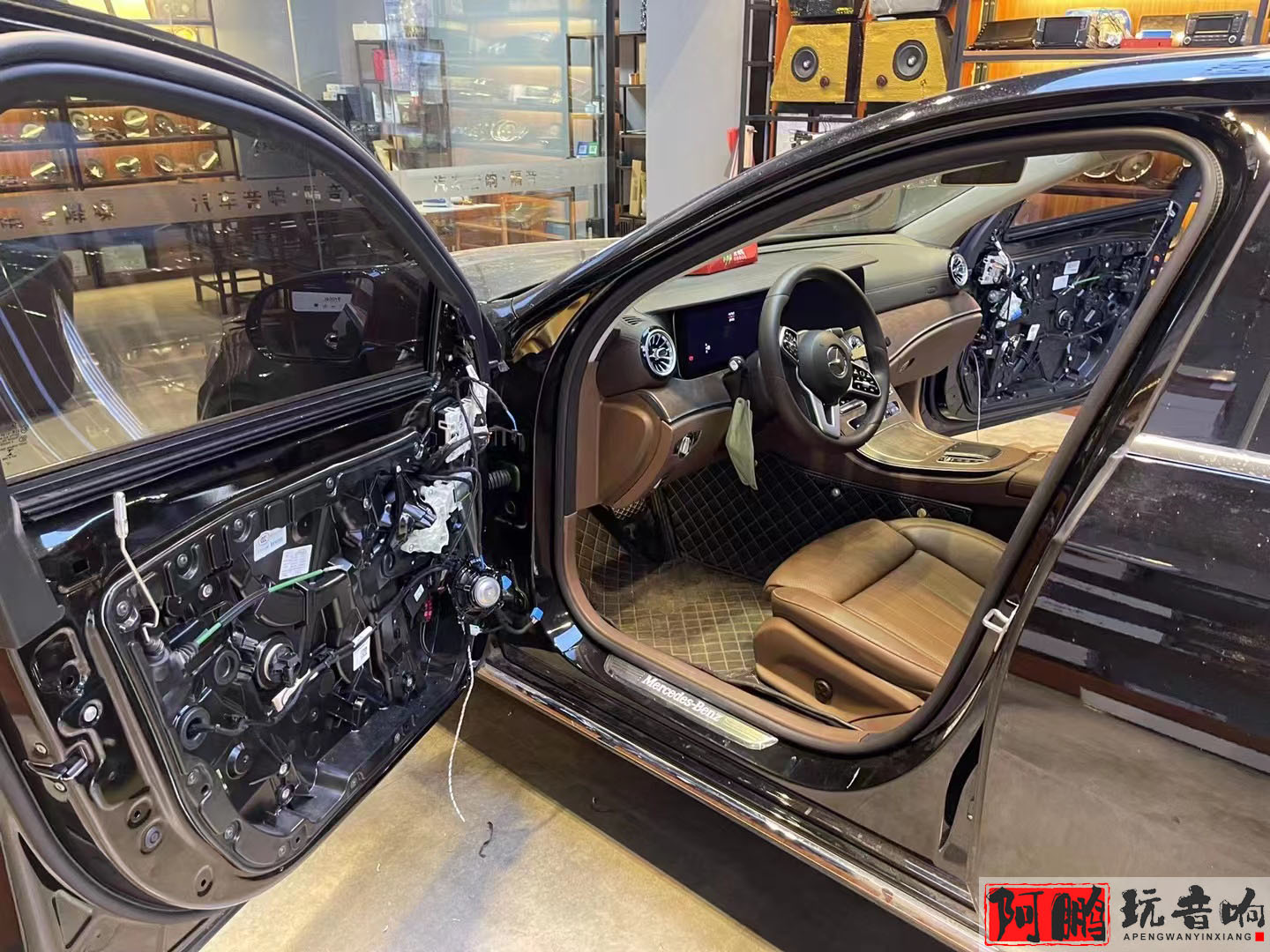 新车奔驰e300音响柏林之声效果,宁波奔驰e300l时尚升级音响