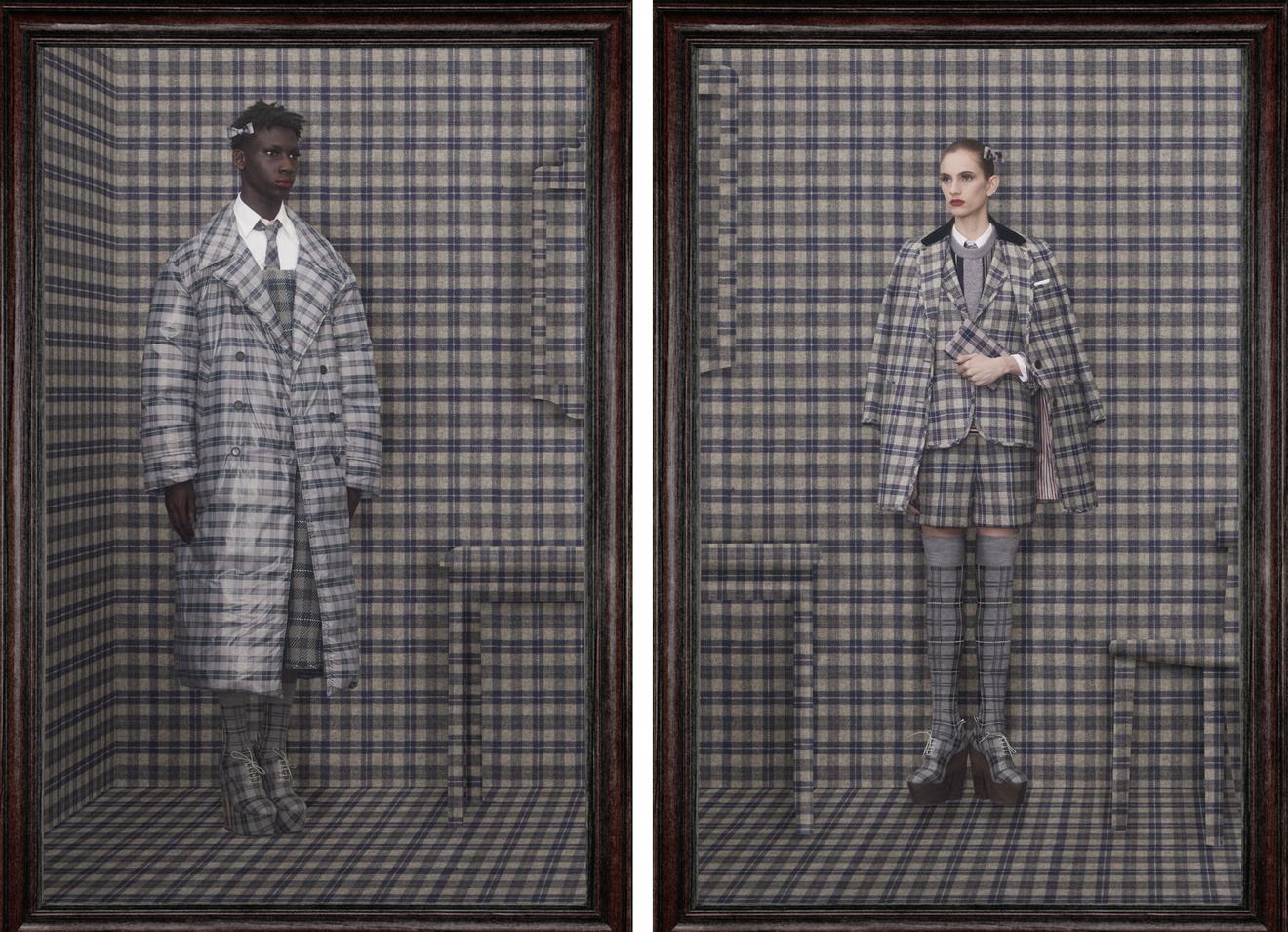 thombrowne侧边四条纹,thombrowne彩虹条纹短裤