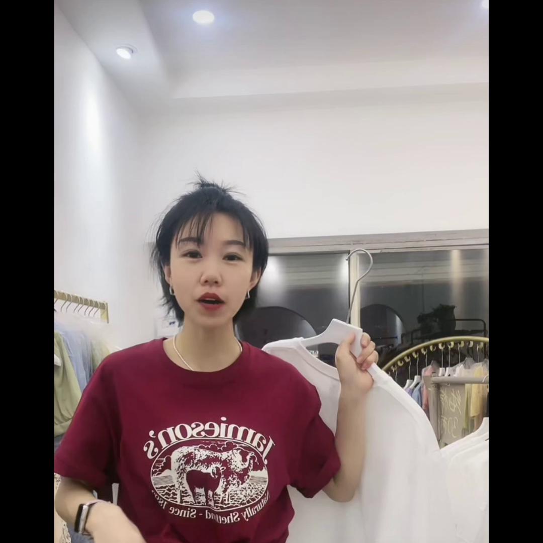 男女同款230g重磅纯棉短袖t恤,纯棉港风短袖t恤夏季新款宽松