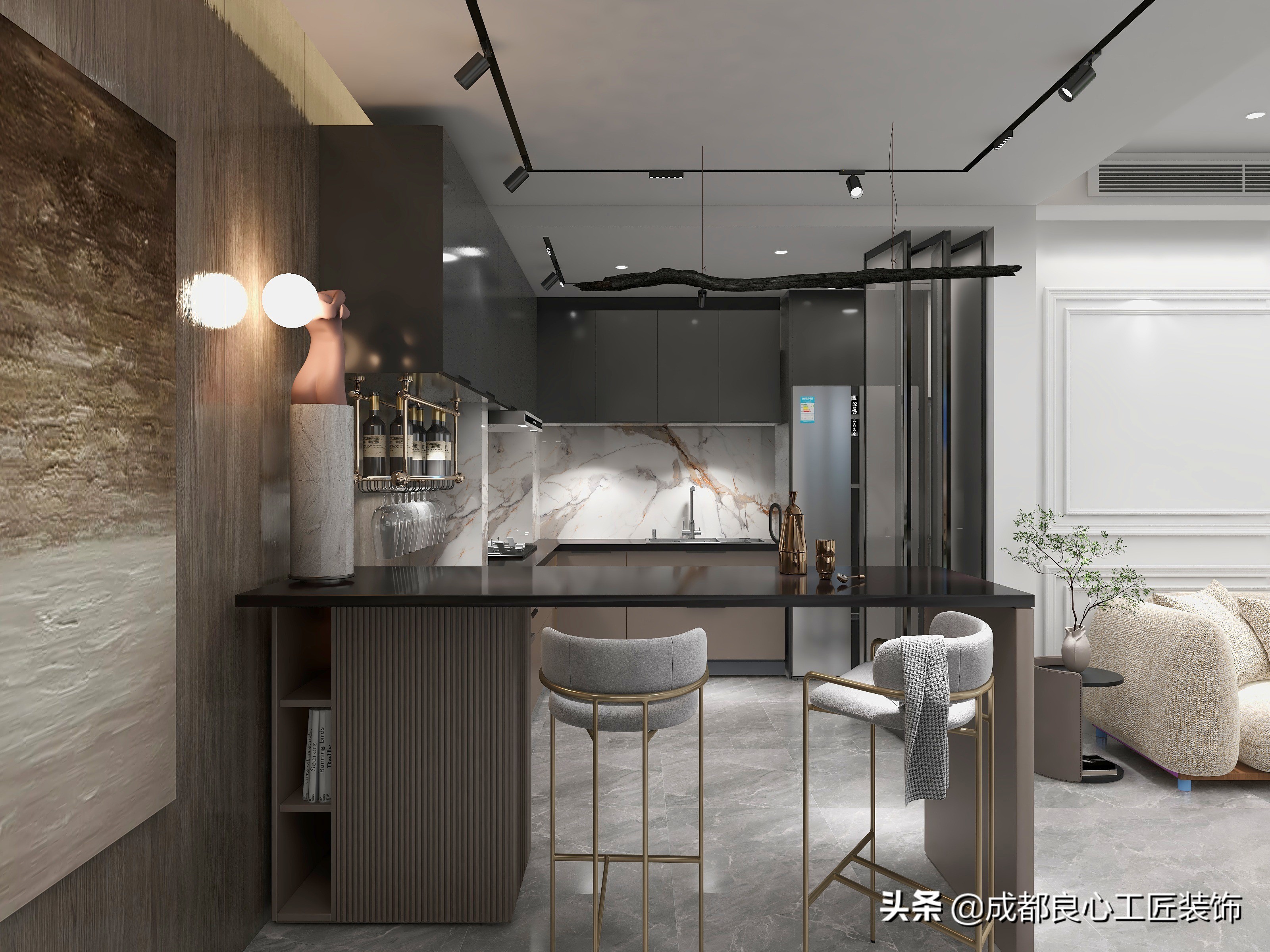 龙湖晶蓝半岛外观,龙湖晶蓝半岛135户型装修