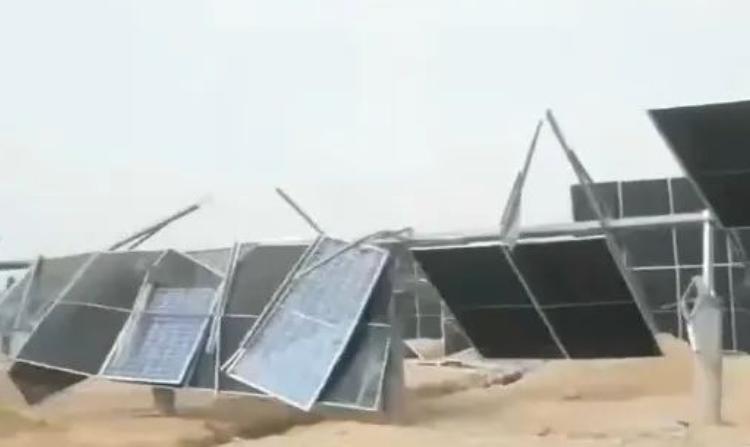 光伏电站遭遇灾害,光伏电站受雷击损失情况