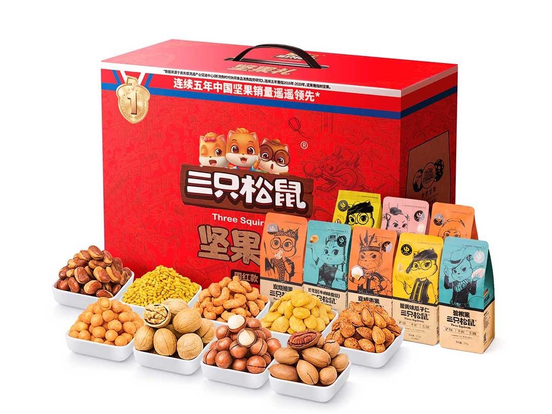 坚果三大巨头之争,三只松鼠坚果竞争者分析