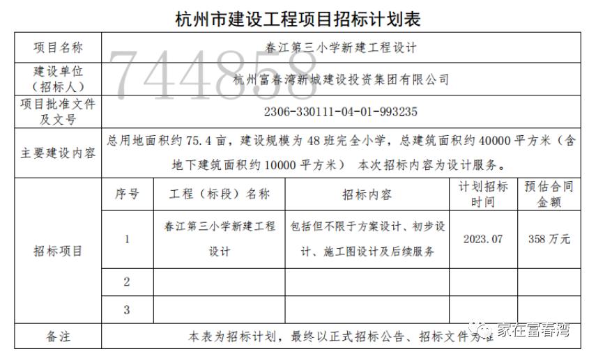 先睹为快！|春江三小、中沙文体综合馆设计、芯科半导体用地公示