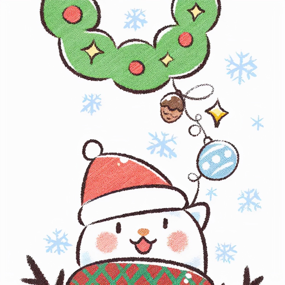 圣诞九宫格创意配图,适合发朋友圈的圣诞九宫格图片