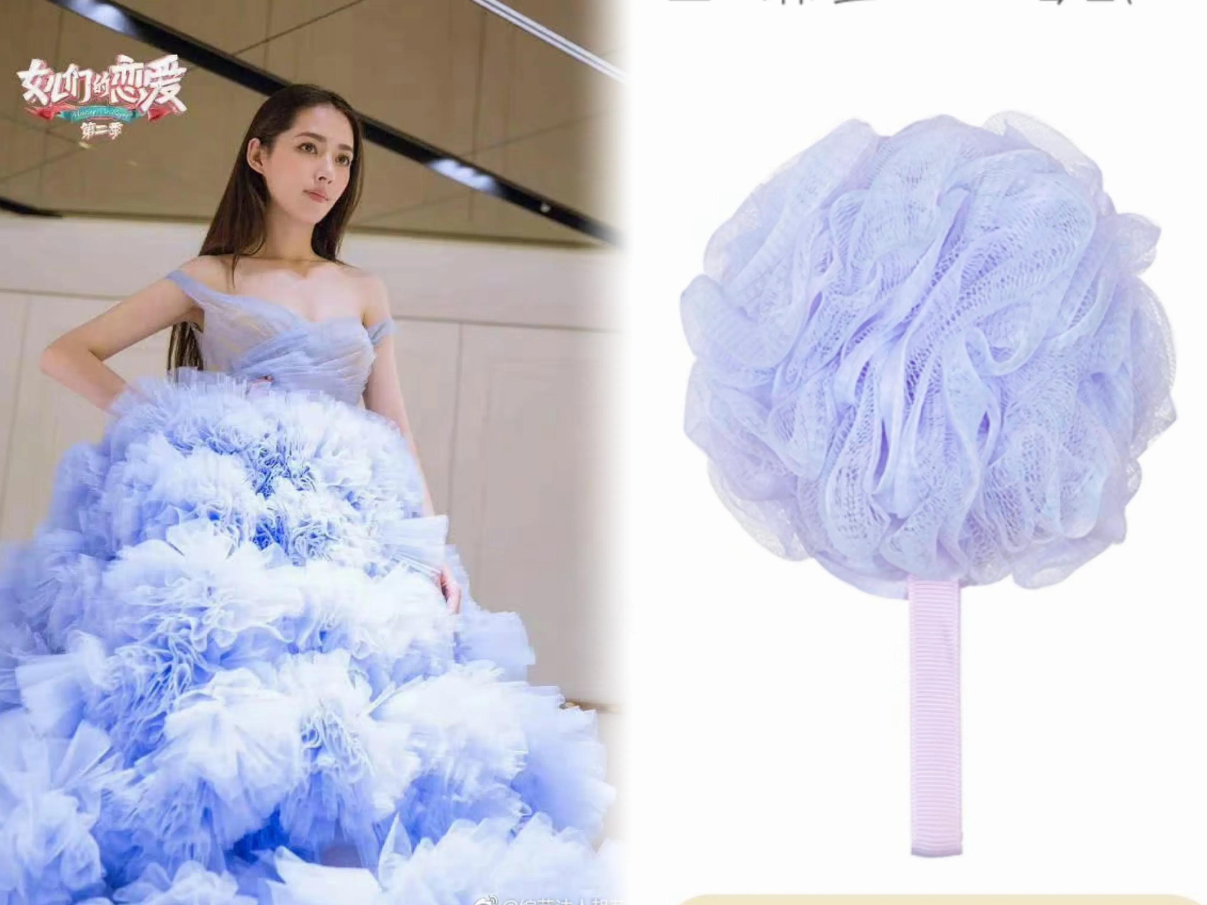 古力娜扎浴花礼服,杨紫娜扎唐嫣