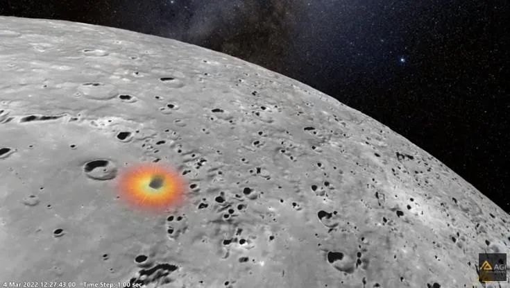 火箭残骸划过大气层,火箭残骸将撞击月球会怎样