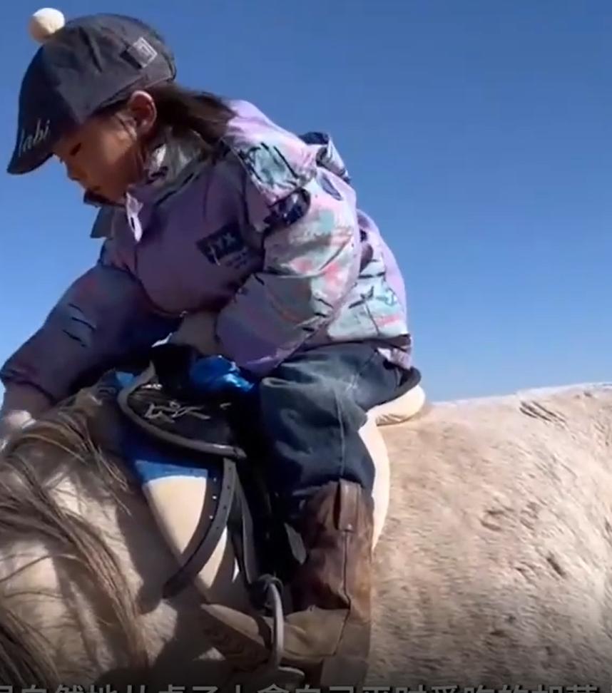 包头面瘫马被治好，受4岁主人独宠，一起房间吃零食，马会面瘫？