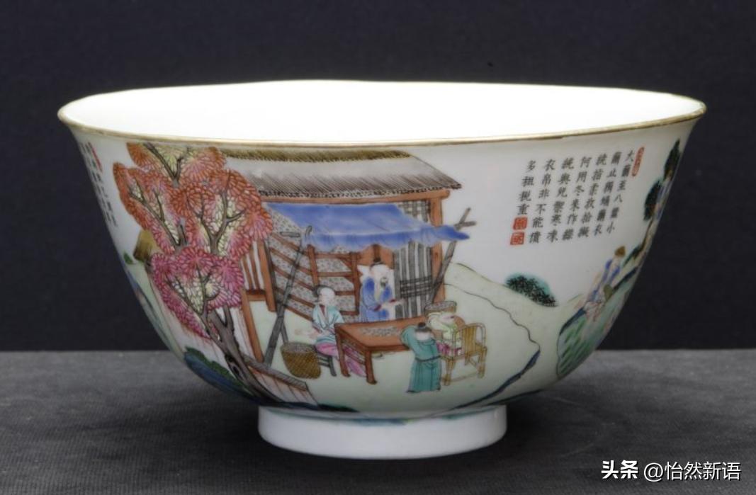 怎样鉴定粉彩瓷的手绘和贴花,如何区分珐琅彩和粉彩瓷器