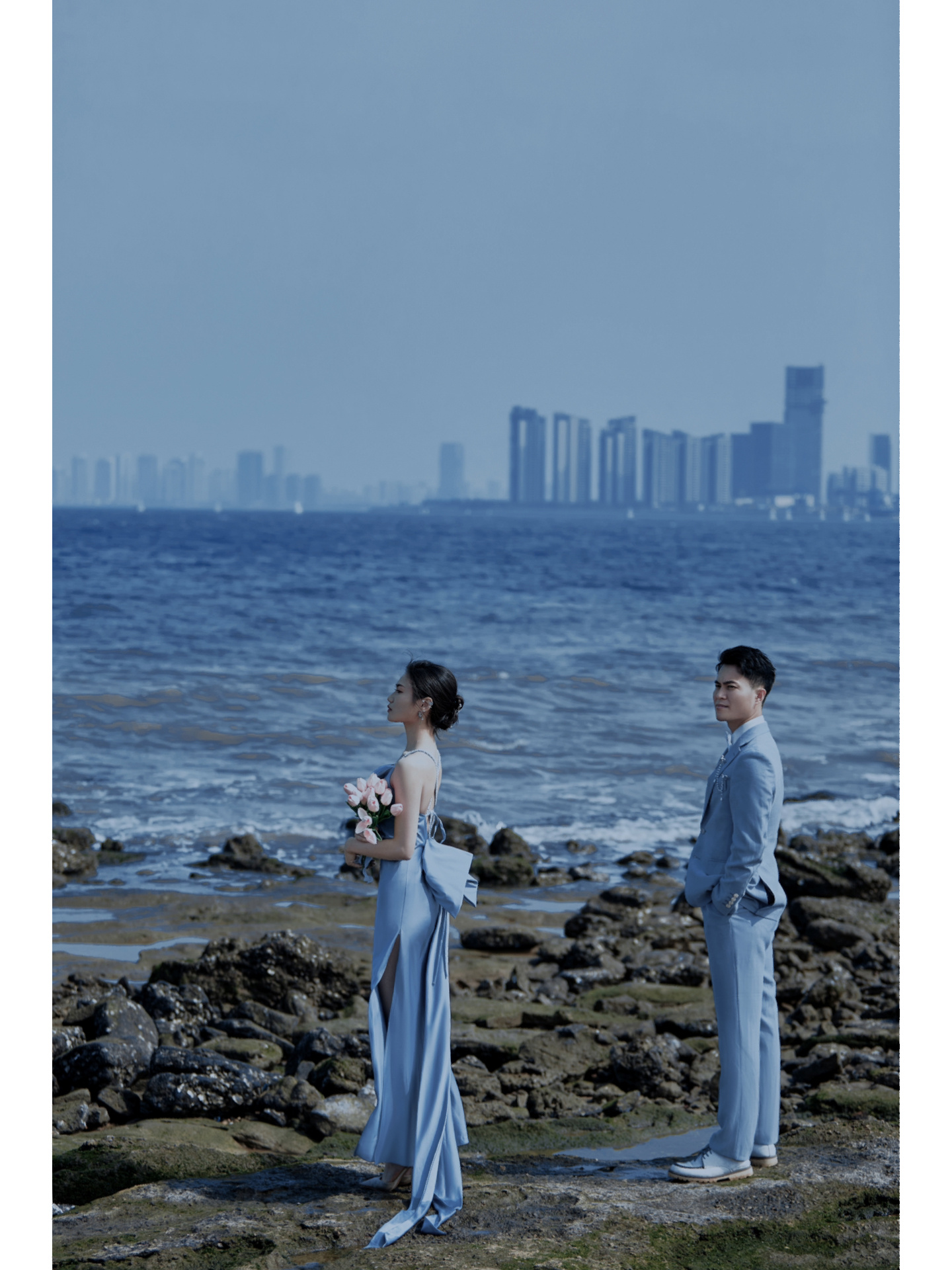 沉浸在爱里的光影婚纱照,超级浪漫的森系草坪婚纱照