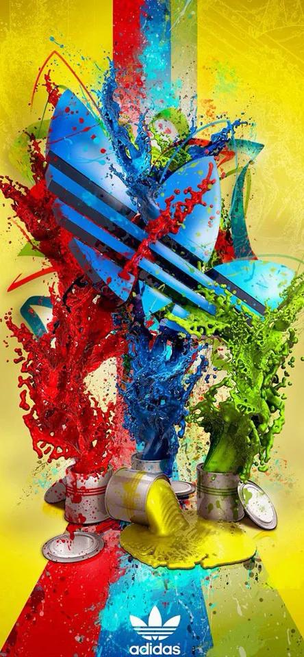 阿迪达斯蓝色手机壁纸大全,易烊千玺阿迪达斯广告壁纸