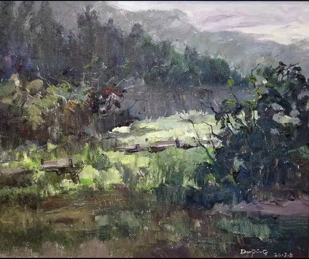 邓湘伟油画作品欣赏,夏卫平油画作品欣赏