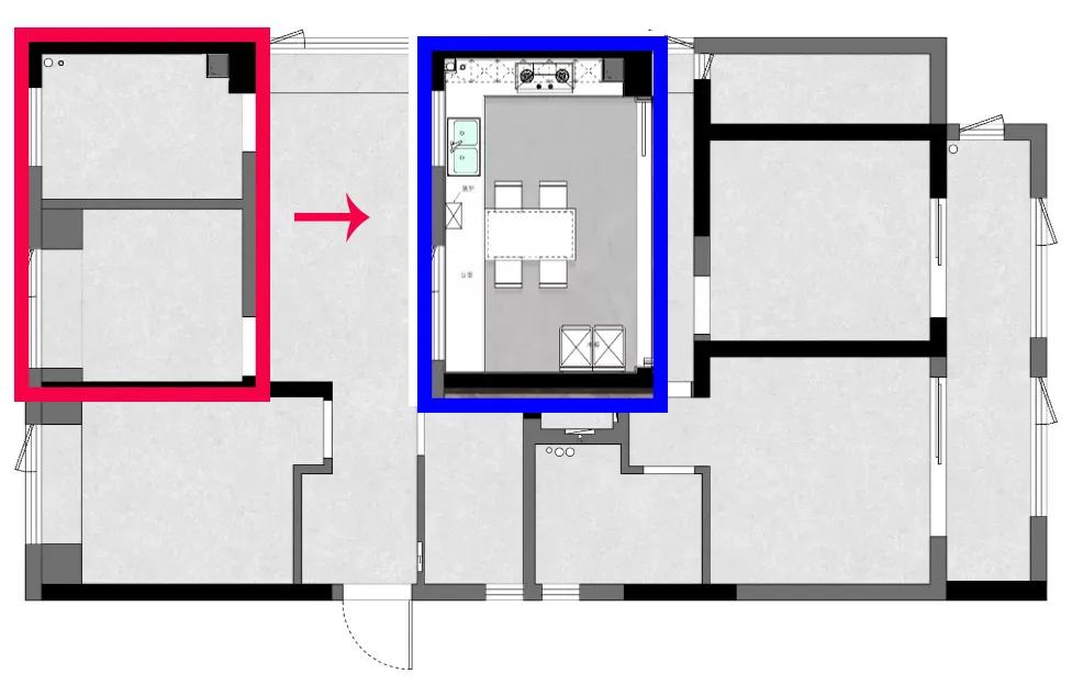 下一套房也要打造互动型餐厨，随时交流沟通，提高家庭幸福指数