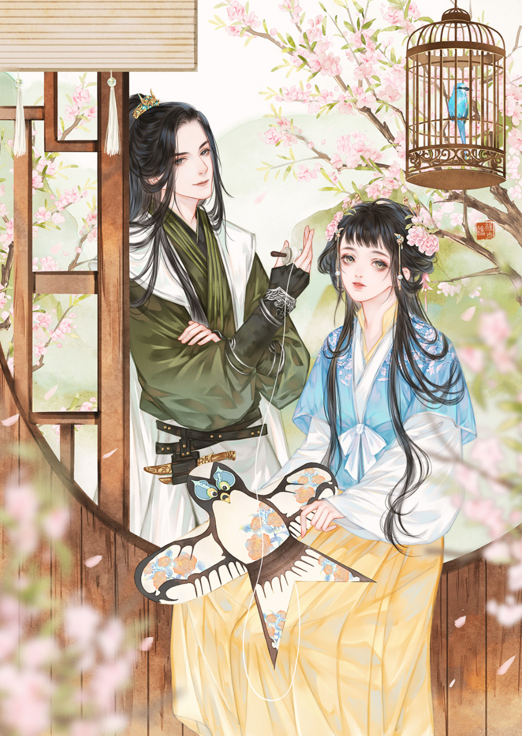 好甜呐,这位插画大大也太会了吧!缺情头的快来收藏啦