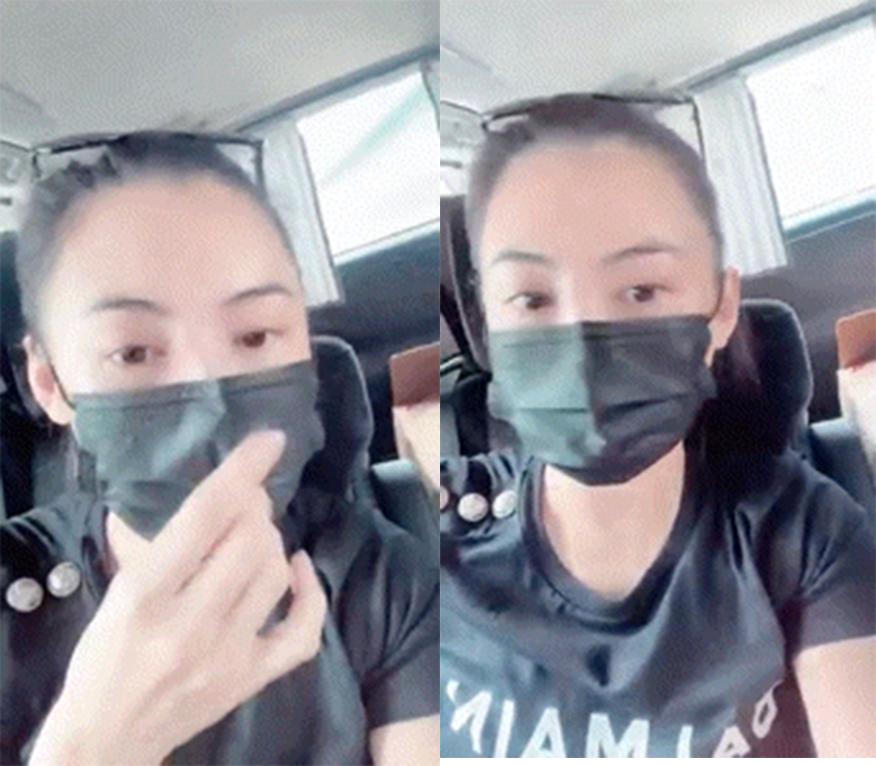 张柏芝晒出怼脸自拍，自曝鼻梁被3岁小儿子抓伤，超长伤疤很明显