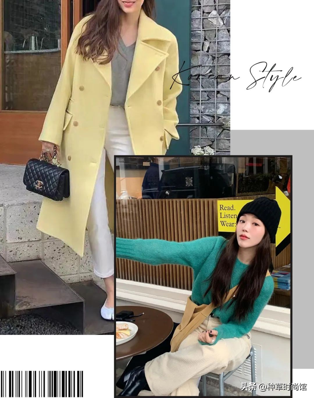 韩国小姐姐冬日穿搭,拜托冬天穿短袖