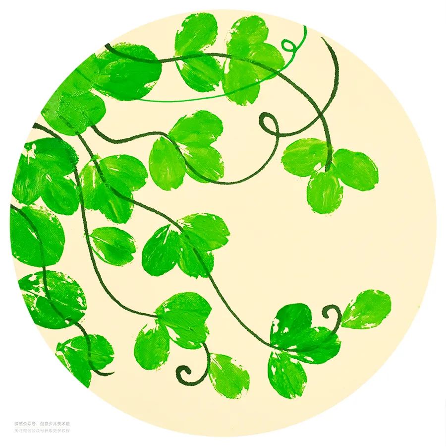 儿童画藤蔓豌豆,儿童画教程2017