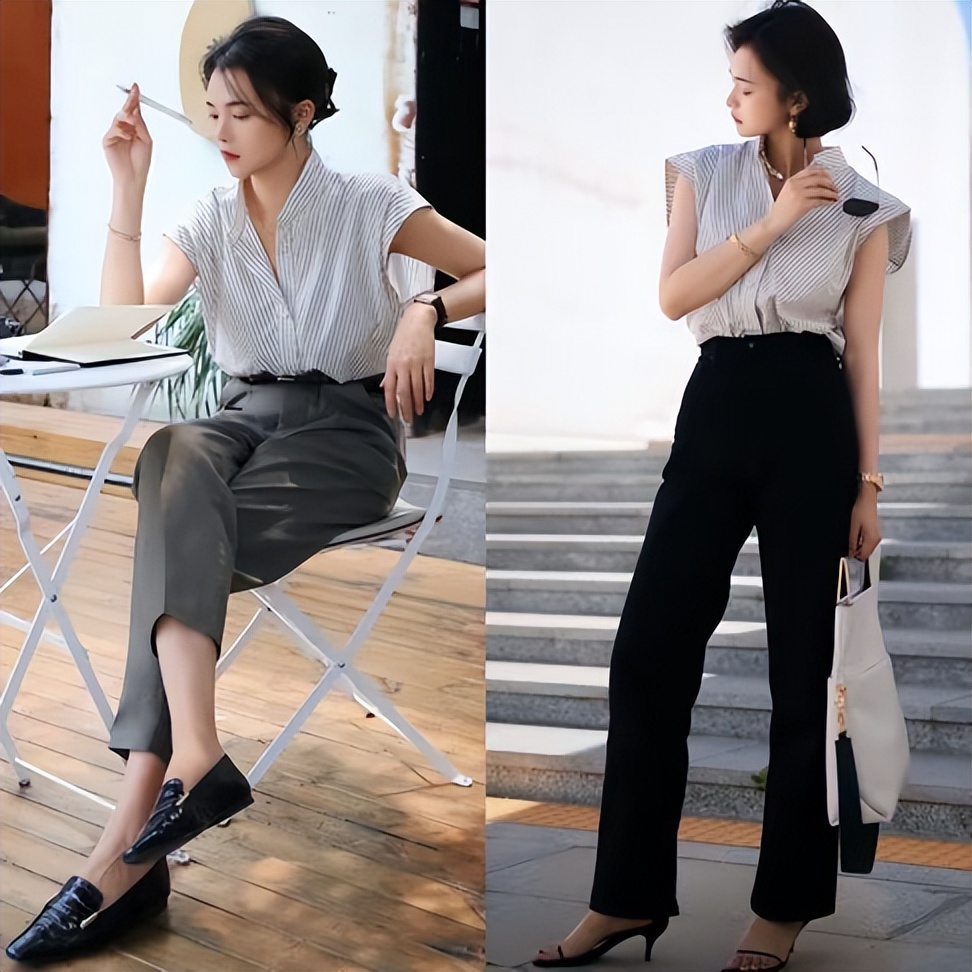 t恤穿搭小心机就是显高显瘦减龄,秋季显瘦内搭t恤