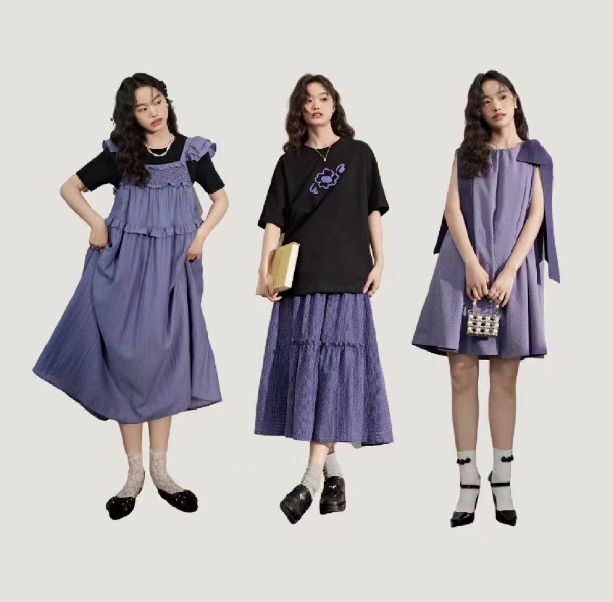 夏天穿“裙子”太美了！这24套唯美的裙装搭配，每天不重样