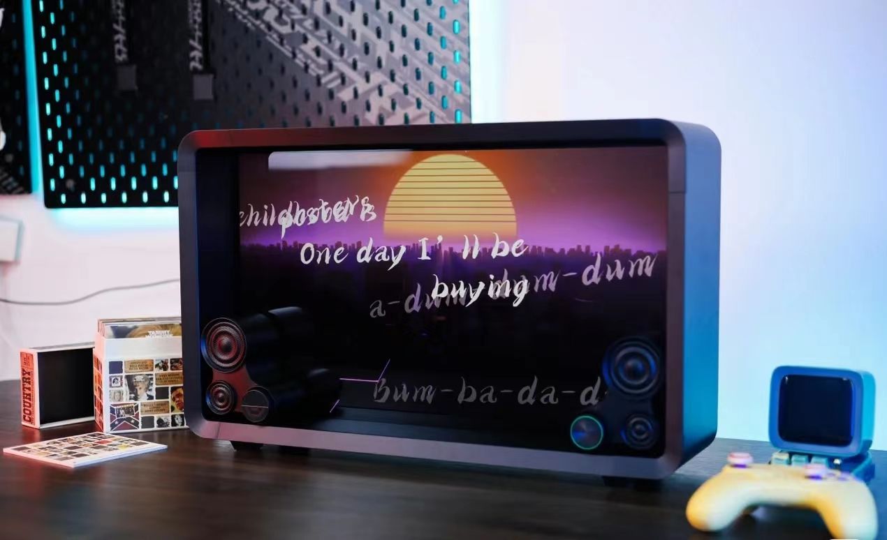 水晶音响布置,水晶石造型音响