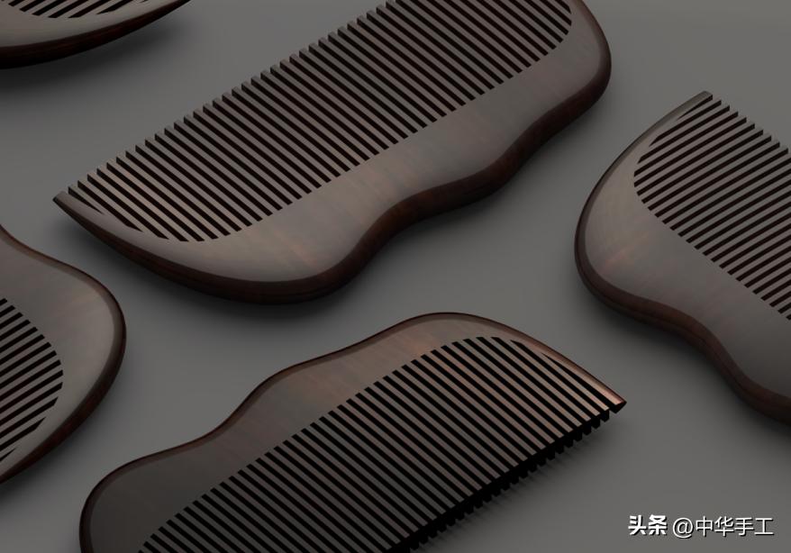 木梳简单设计图,手工木梳设计