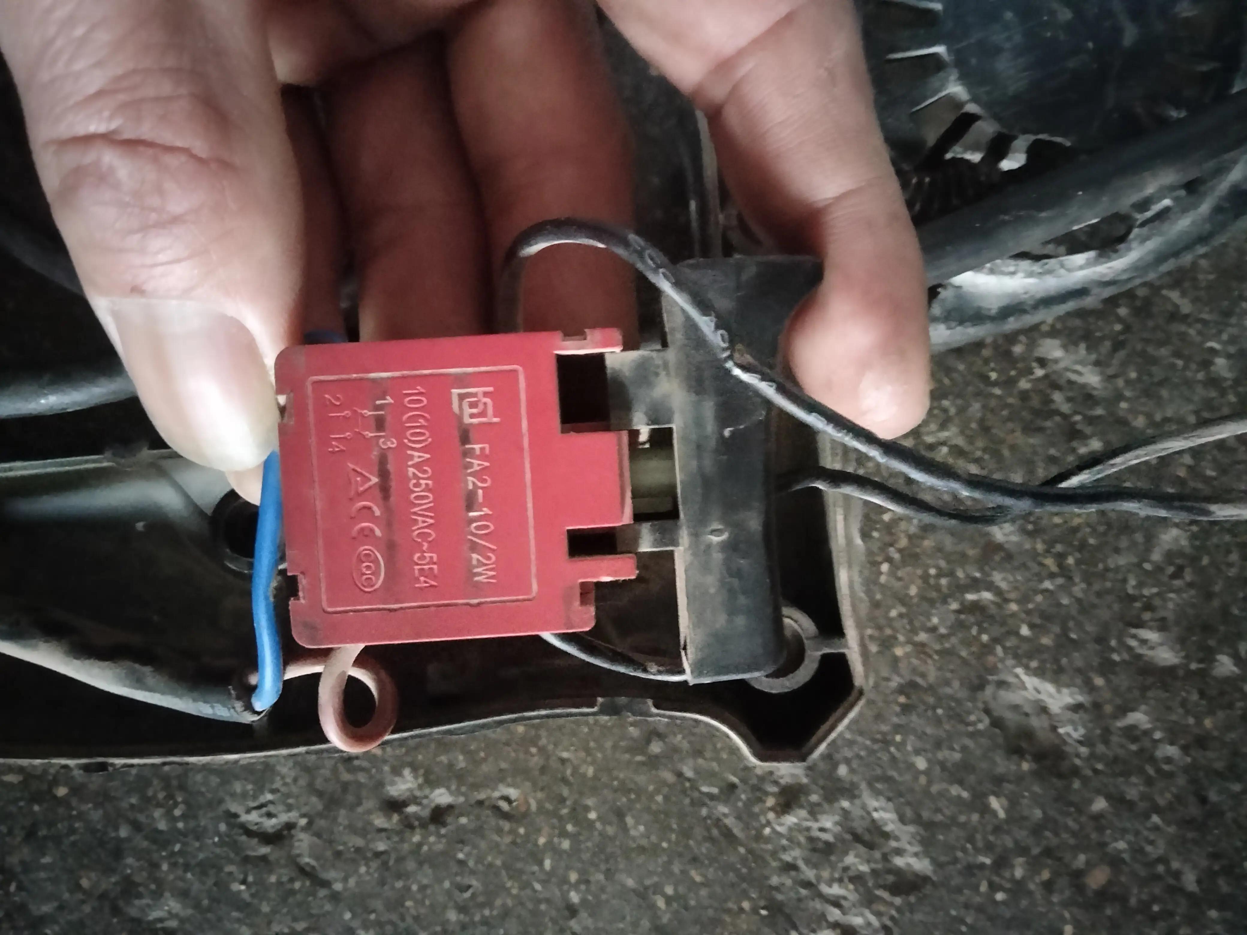 电锤的开关只有两个接线柱怎么接,两用电锤开关接法