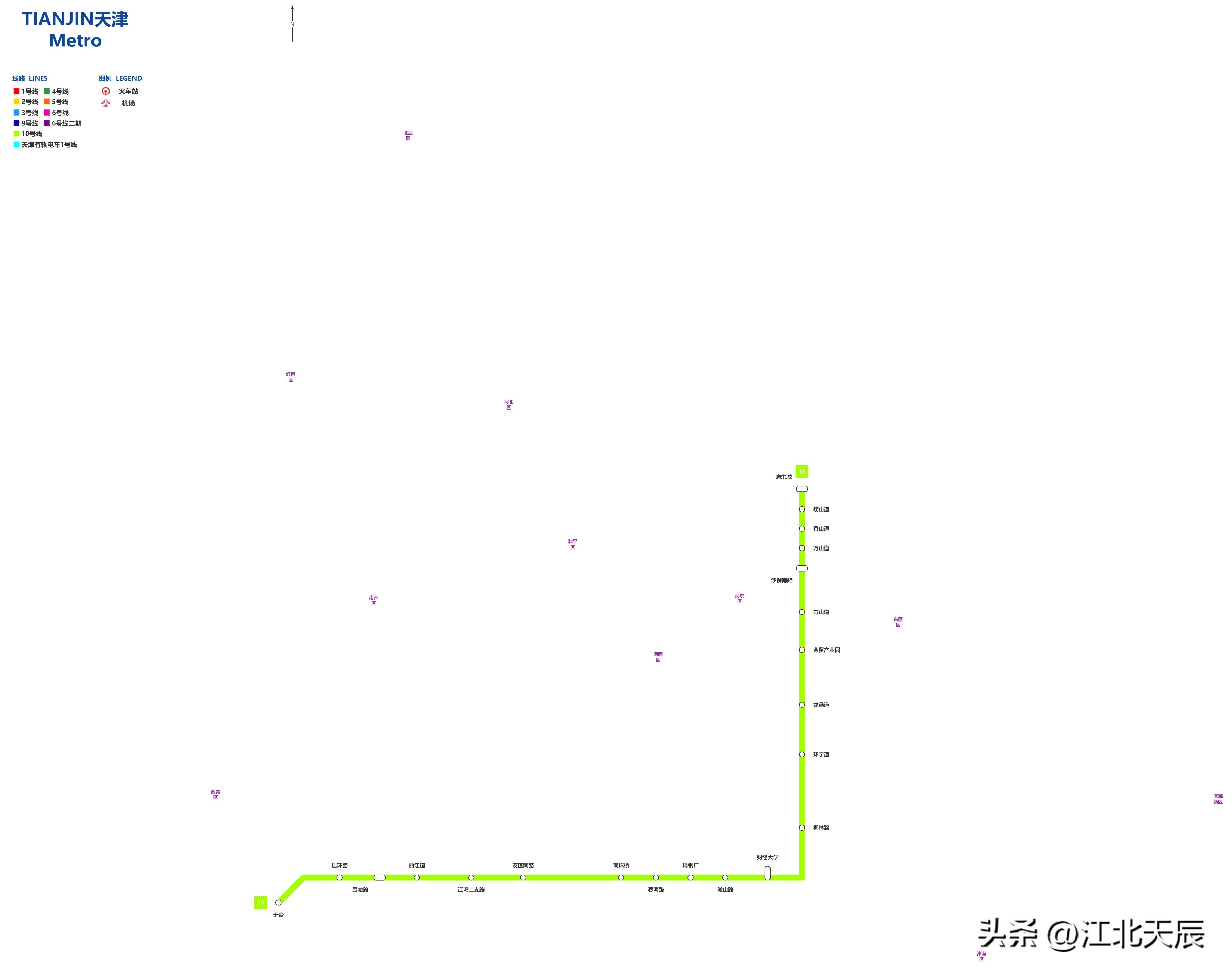 天津城市轨道交通发展概况,天津轨道交通运营线路达到多少条
