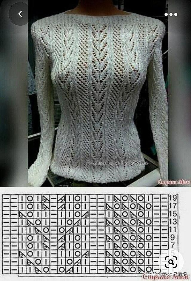 插肩袖套头毛衣花样图解,最简单套头的毛衣花样图案