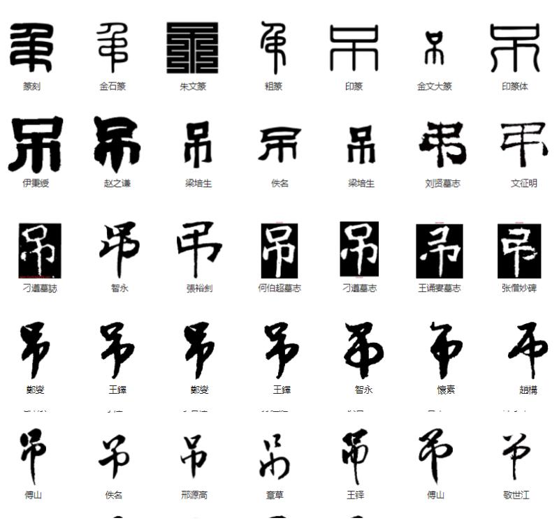 常用字范式之三十一