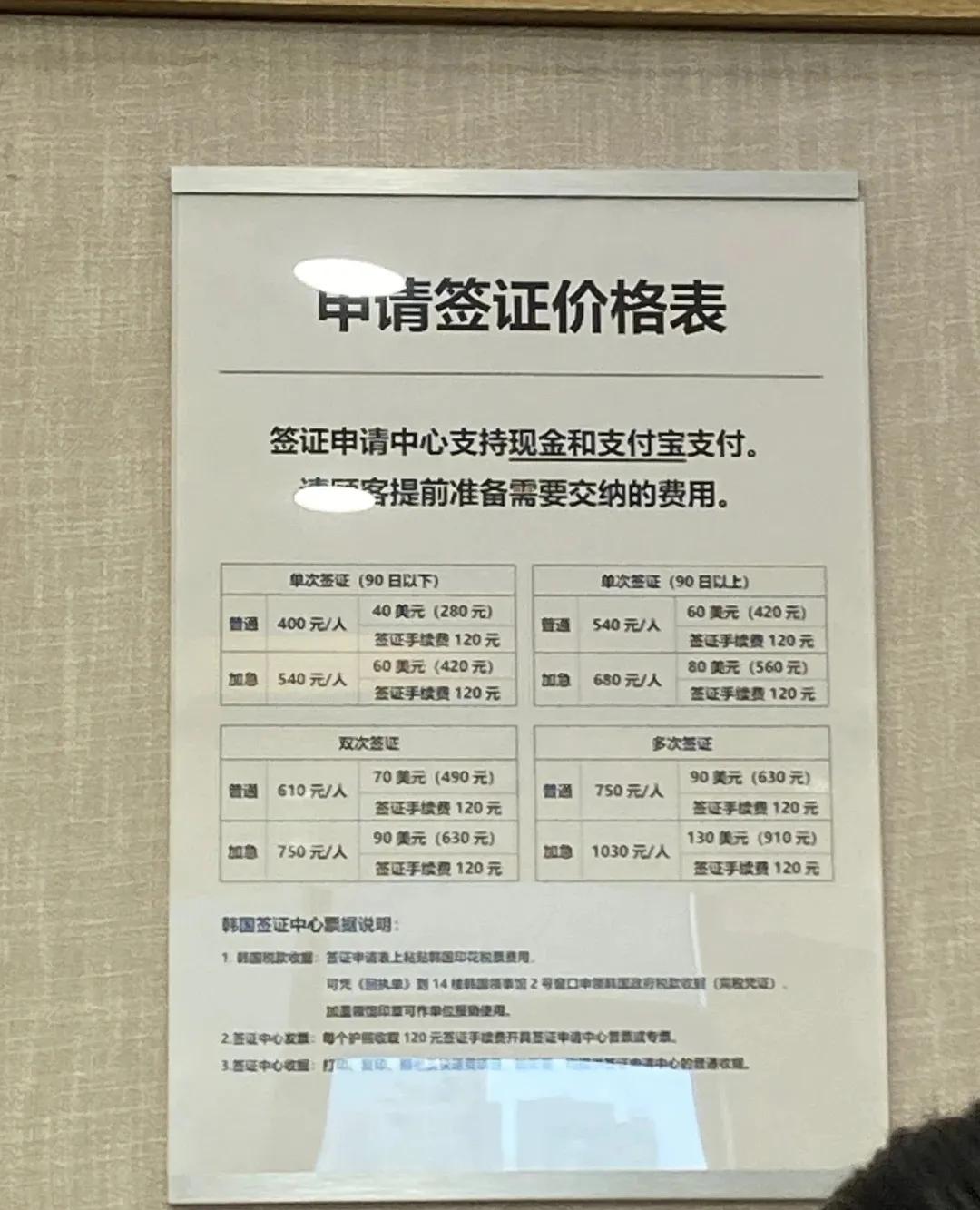 青岛韩国签证费用,c31签证在韩国可以申请f1签证吗