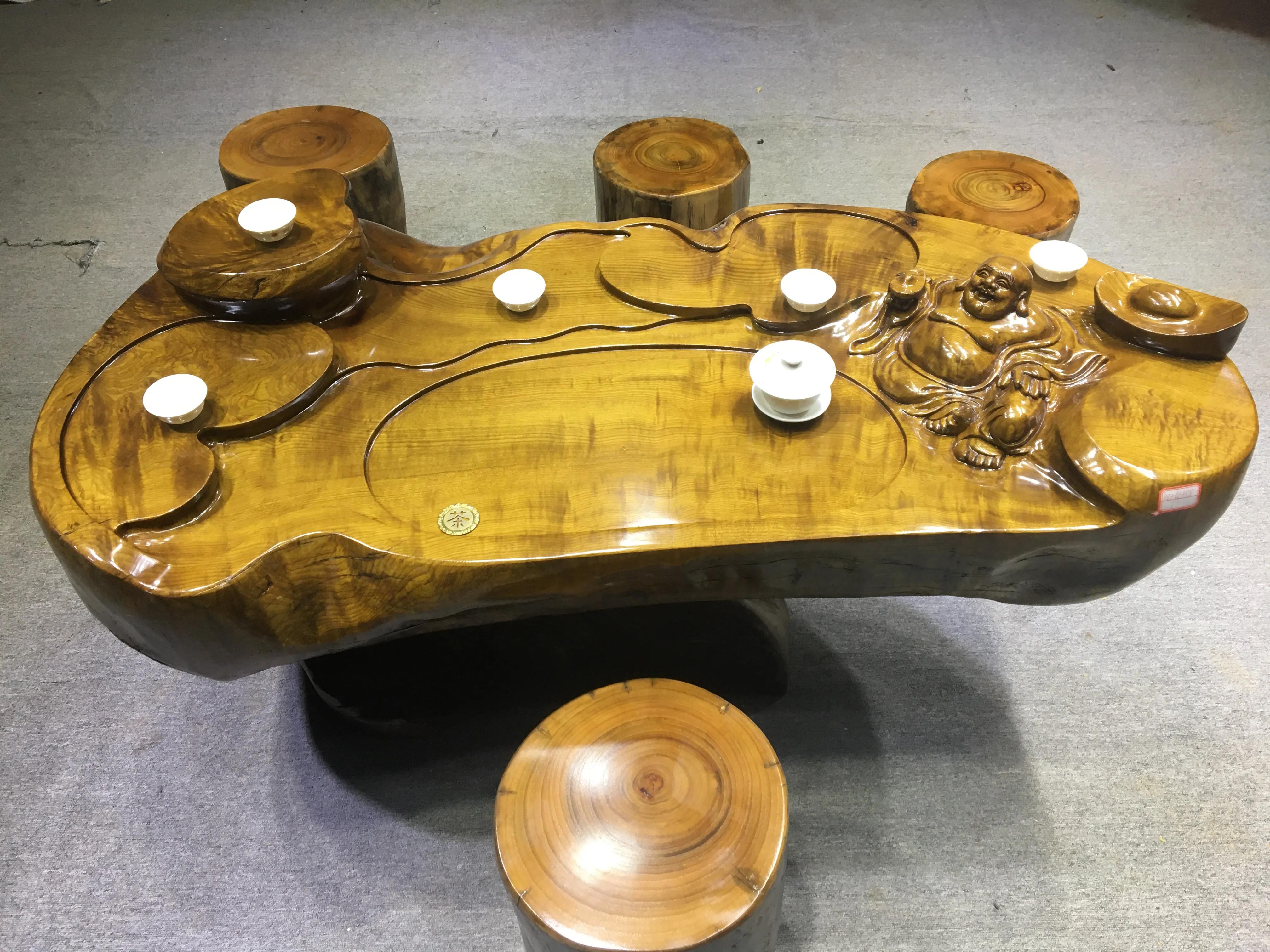 金丝楠木根雕大茶几价格,楠木茶几桌实木雕刻