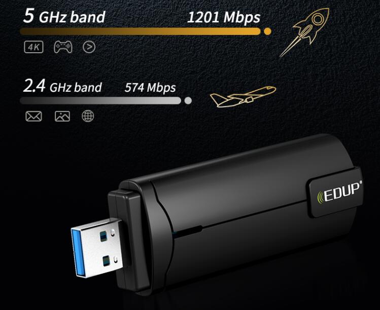 支持USB的Wi-Fi6无线网卡这款翼联EP-AX1696S有何妙用？