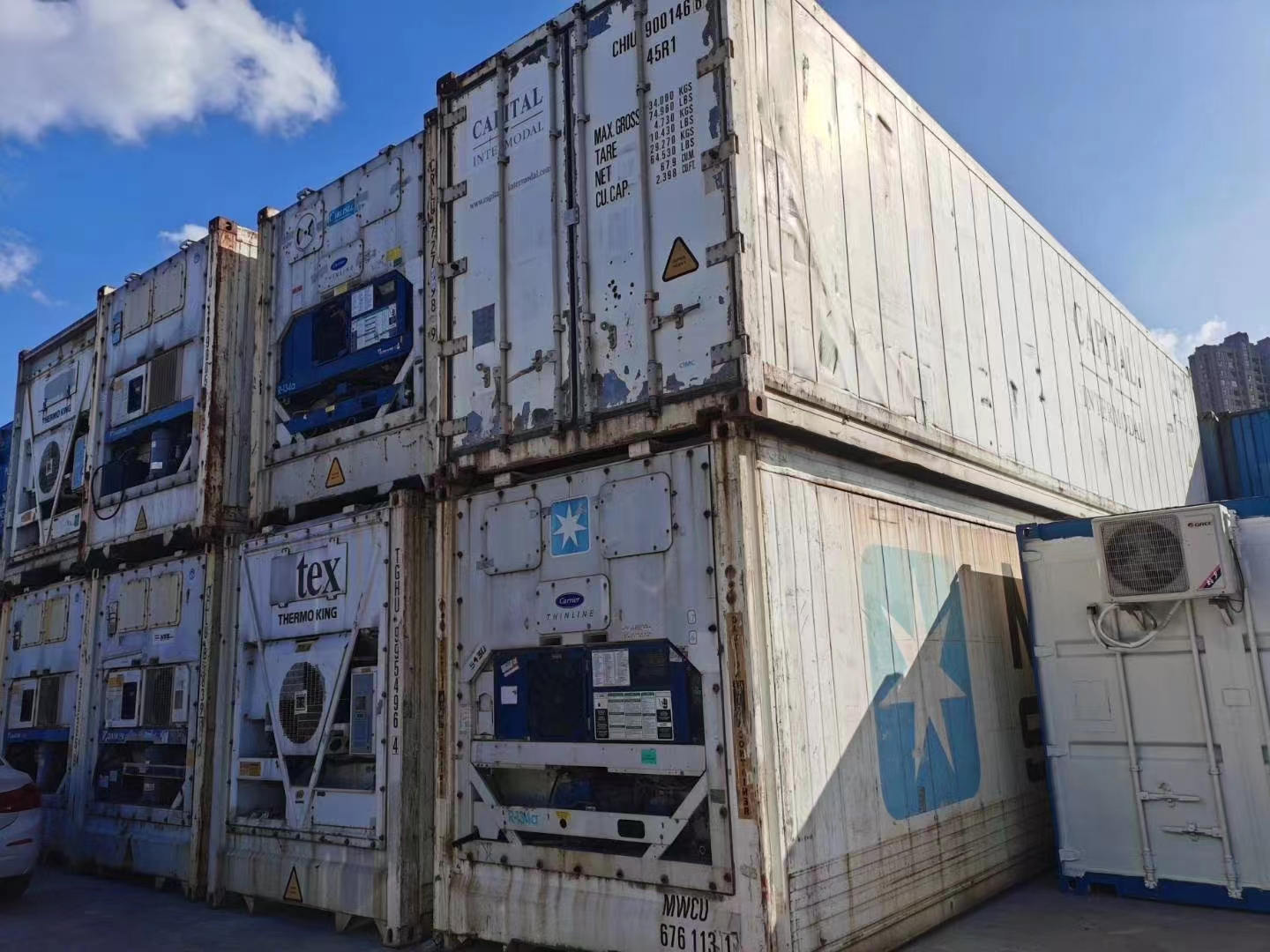 移动集装箱冷柜库出租出售,二手集装箱冷藏冰柜
