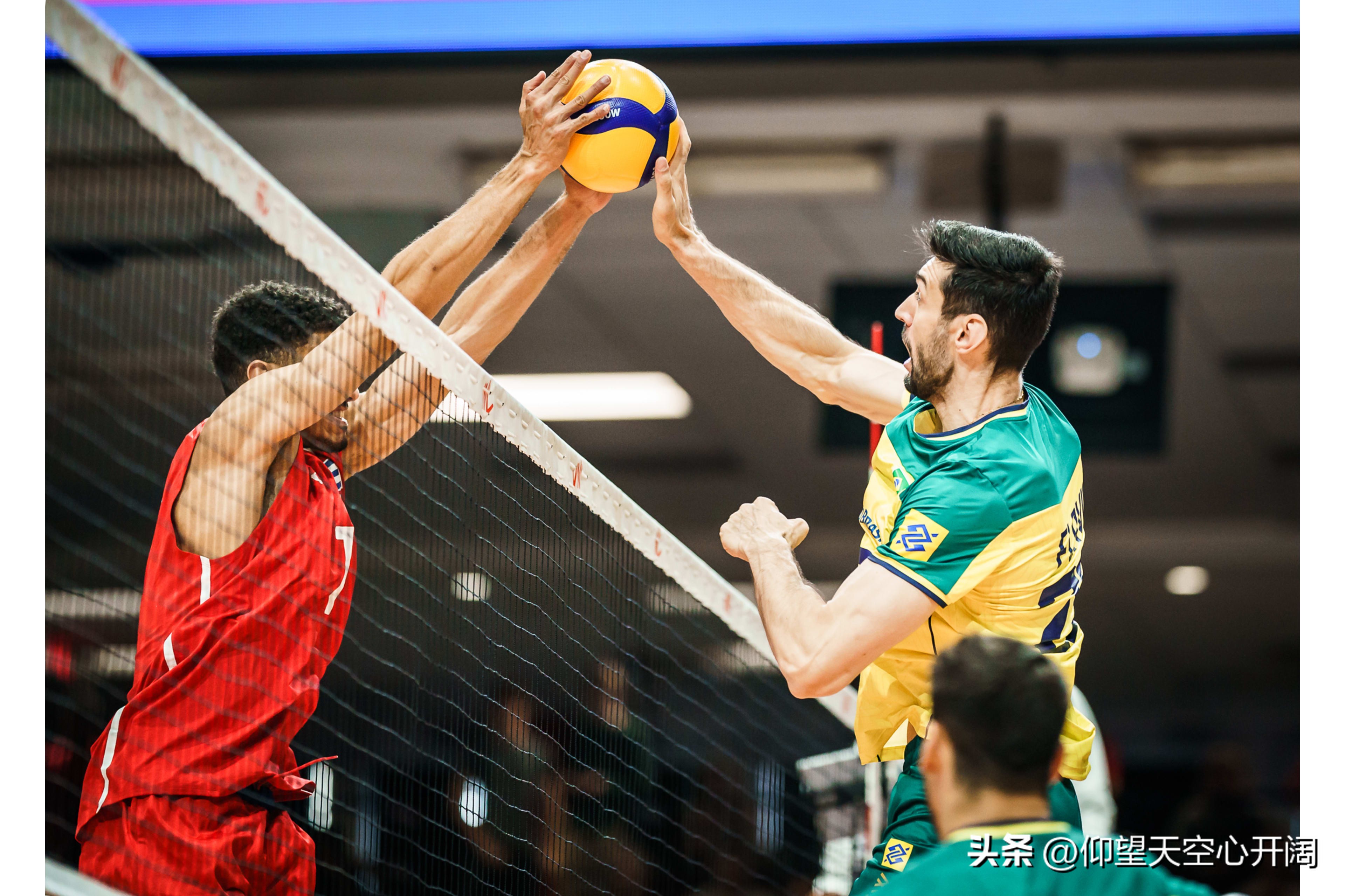 世界男排联赛最新战报,巴西2-3古巴,日本3连胜升至积分榜首