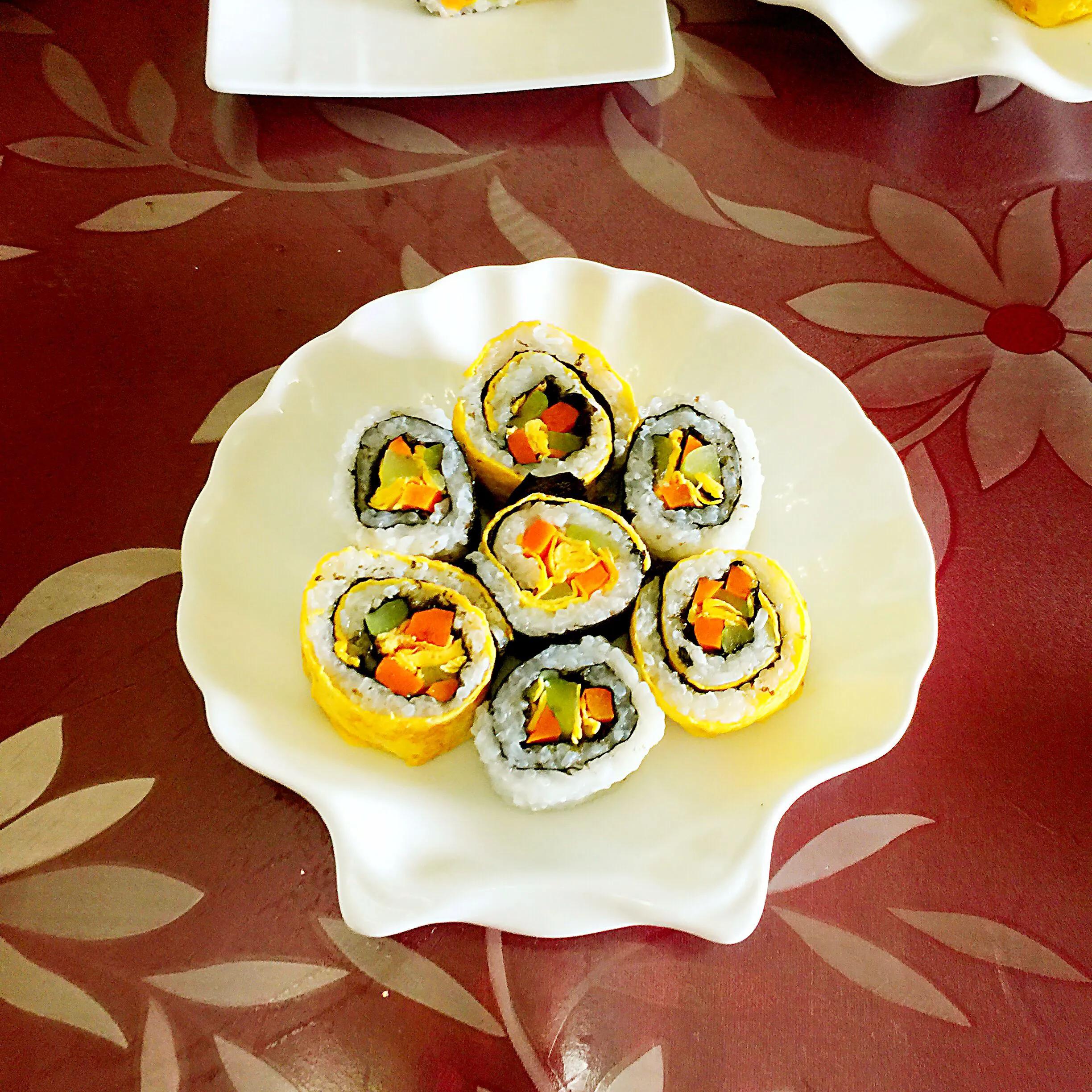 手残*党**的第一实际操作～制作寿司🍣🤲🏻