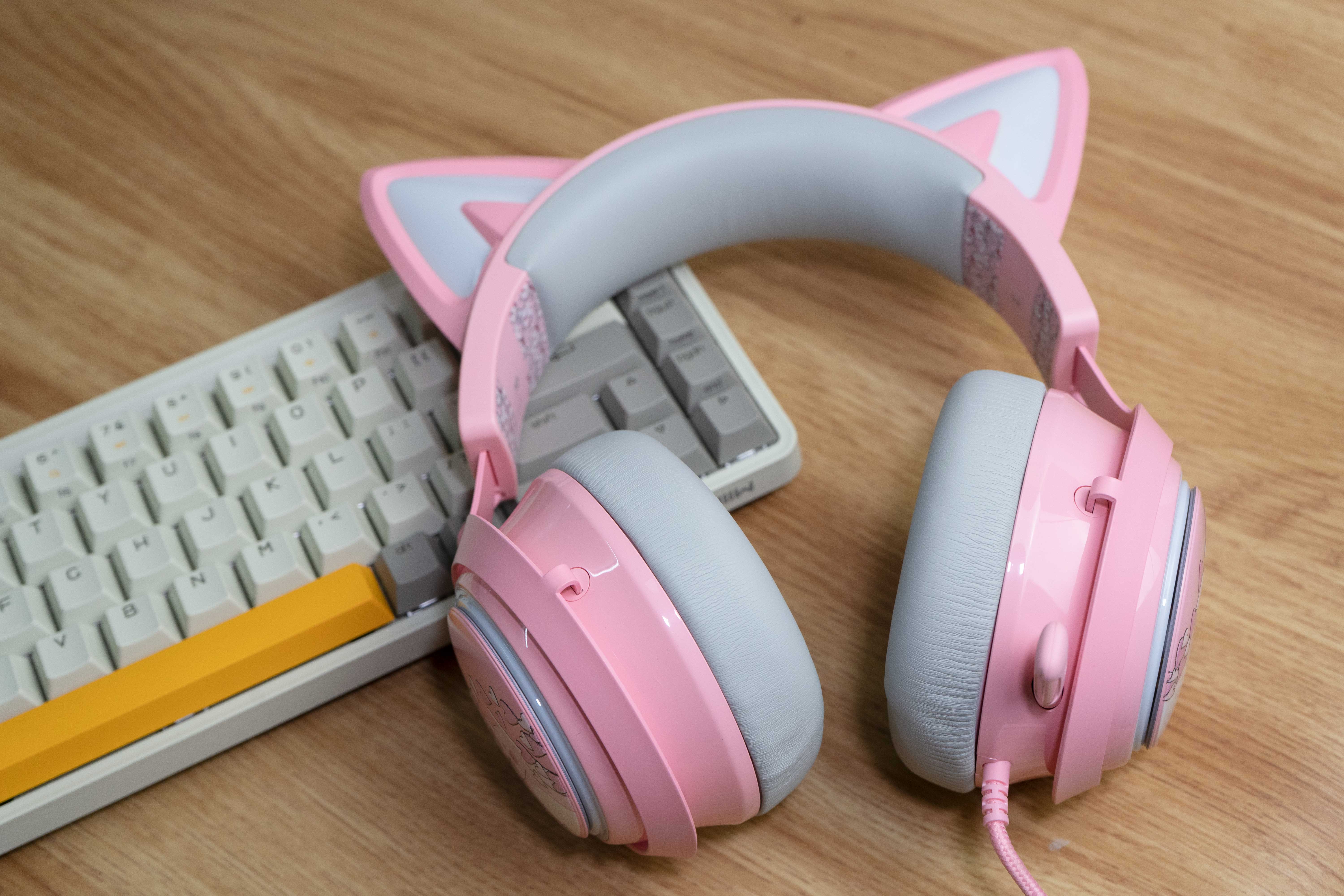 硬派甜心，硕美科粉色猫耳电竞游戏耳机体验