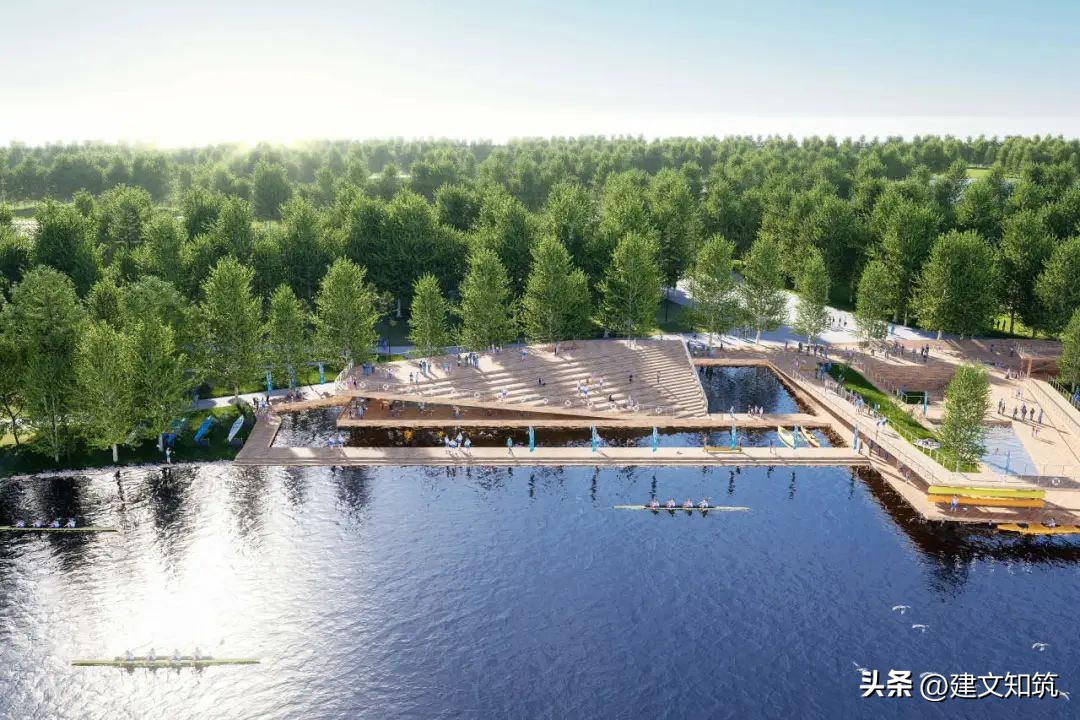 【荐筑】竞赛三等奖丨扬州小调：扬州三湾公园建筑设计/立木设计