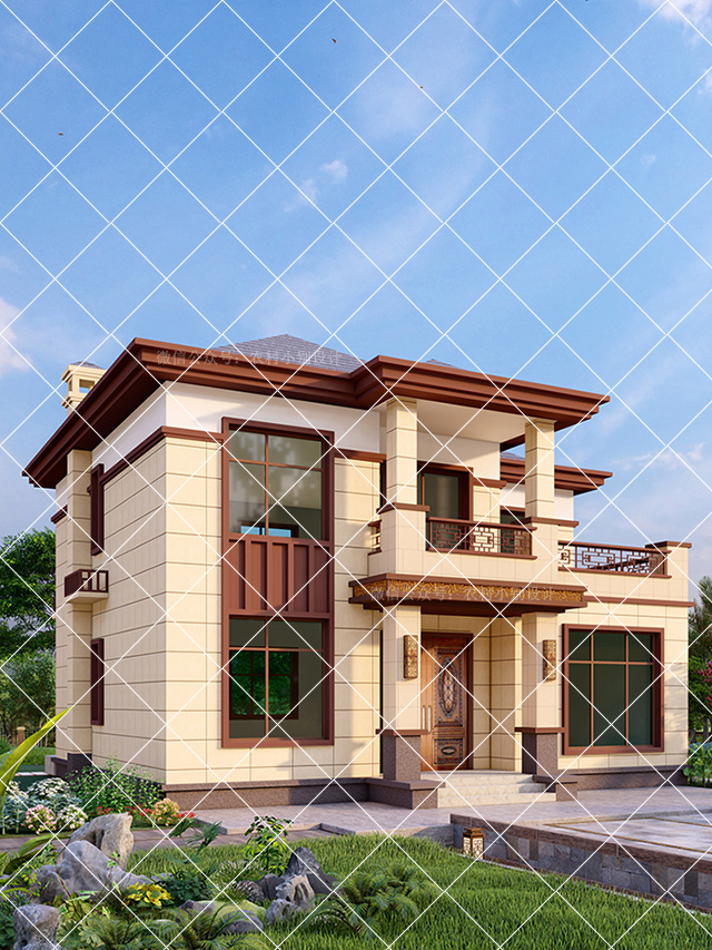 15套占地不足80平方二层农村自建房别墅设计；小宅基地玩出大花样