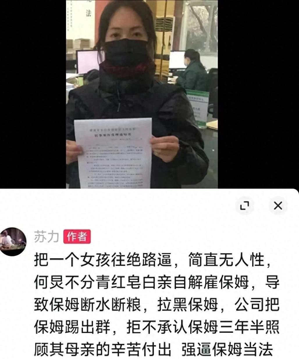何炅保姆真的当法人了吗,何炅家保姆