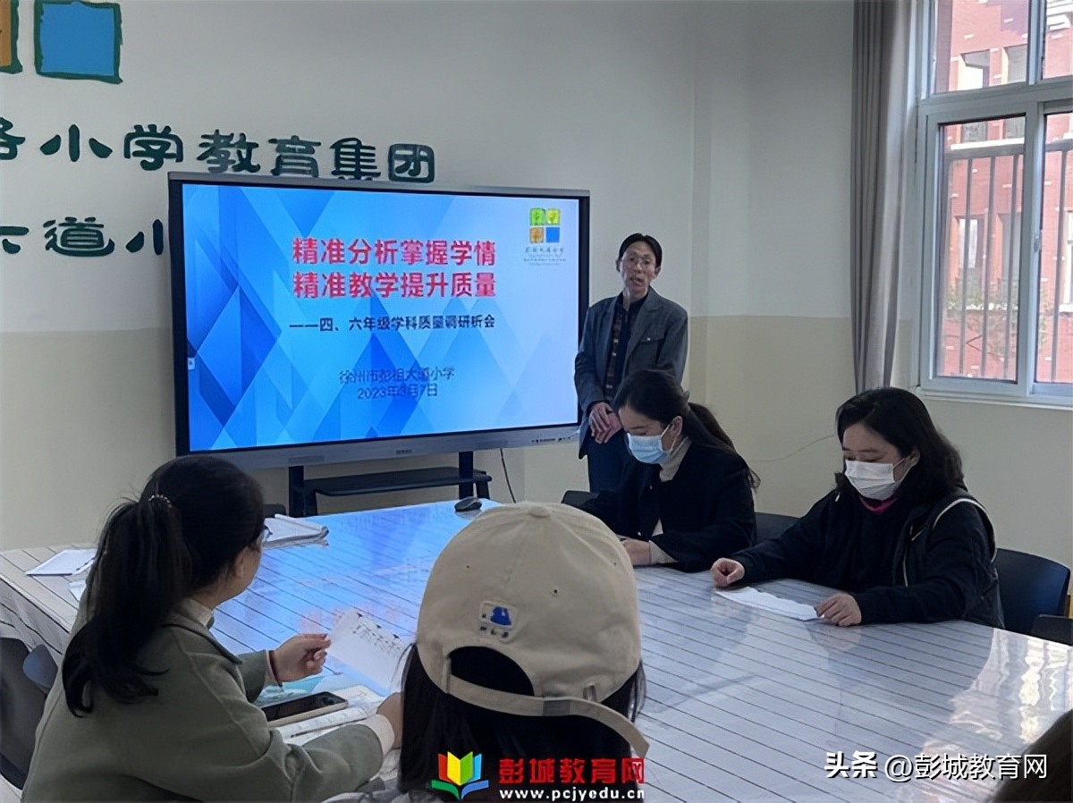 青年教育集团彭祖大道小学四、六年级质量调研分析会