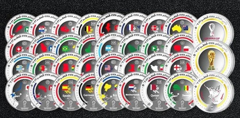 卡塔尔世界杯纪念票,2022卡塔尔世界杯金银纪念币