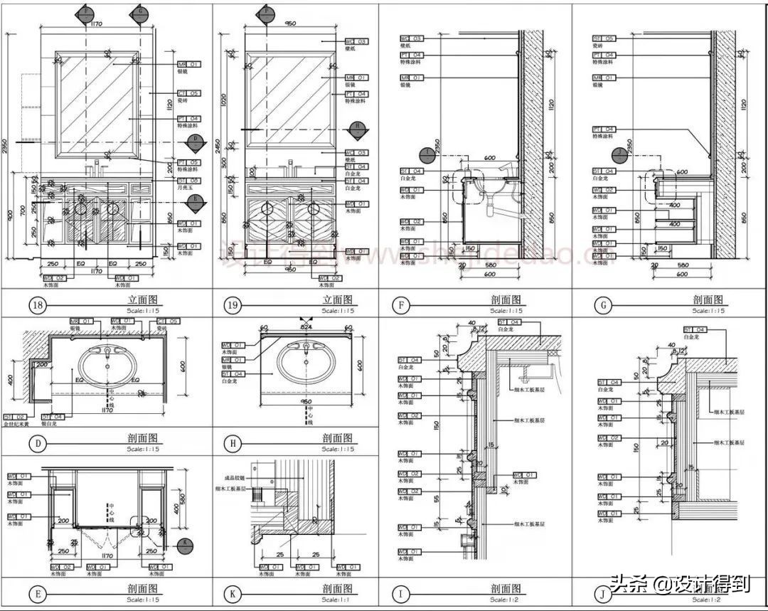 室内设计施工图标题栏尺寸及内容,装修施工图包含哪些内容
